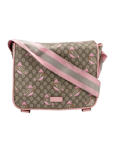 Gucci GG Supreme Zoo Birds Diaper Bag 